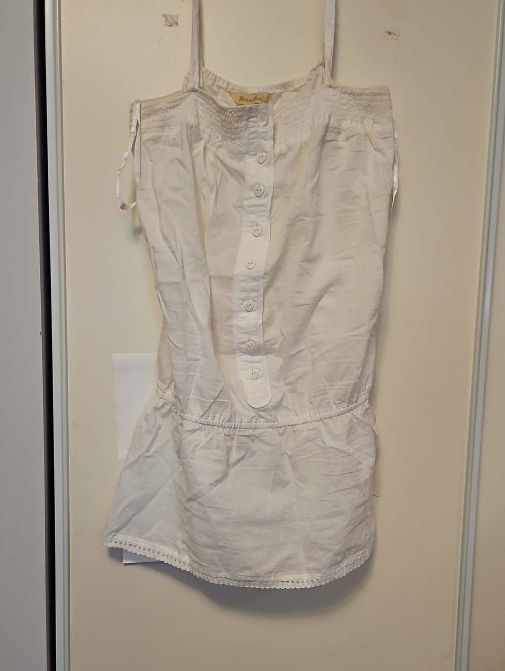 Brave Soul White Button-Front Top for young woman,